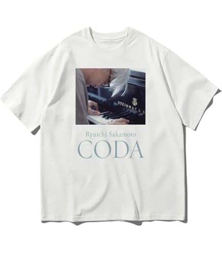Amazon.co.jp: 坂本龍一サイズL フォトプリントTシャツ YMO 坂本